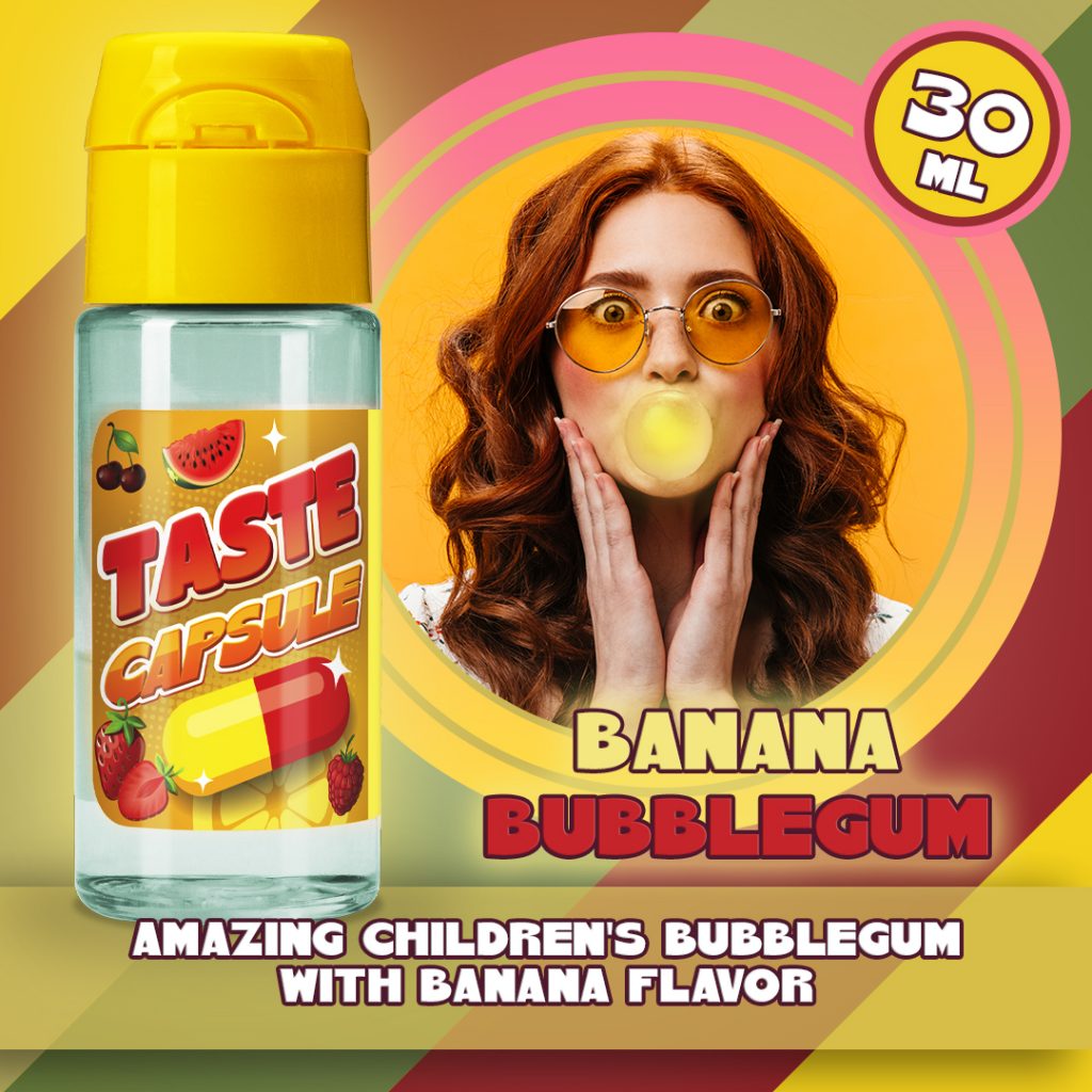 Taste Capsule Banana Bubblegum 15 / 30 ml (Amazing Children's Bubblegum