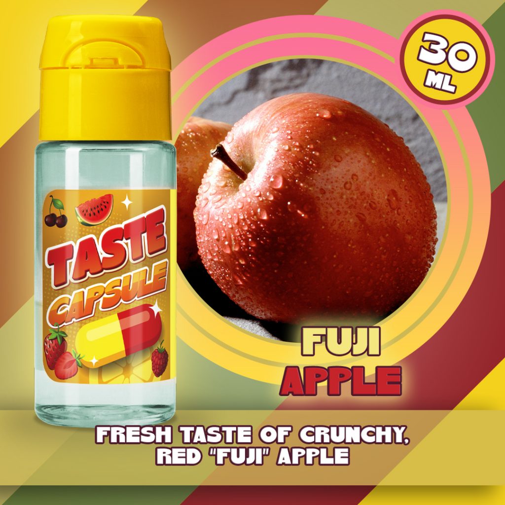 Taste Capsule Fuji Apple 15 / 30 ml (Fresh Taste pf Crunchy, red "Fuji