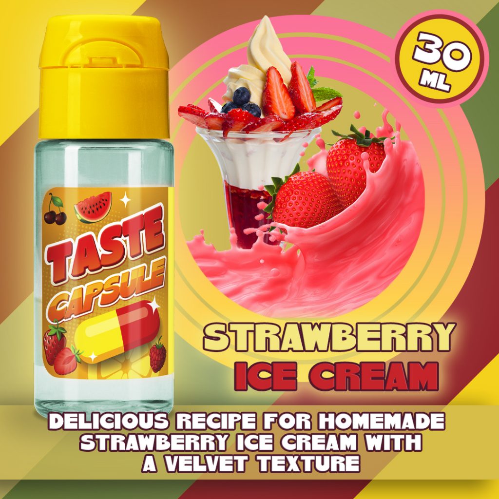 Taste Capsule Strawberry Ice Cream 15 / 30 ml (Delicious Recipe for